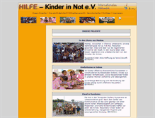 Tablet Screenshot of hilfe-kinder-in-not.org